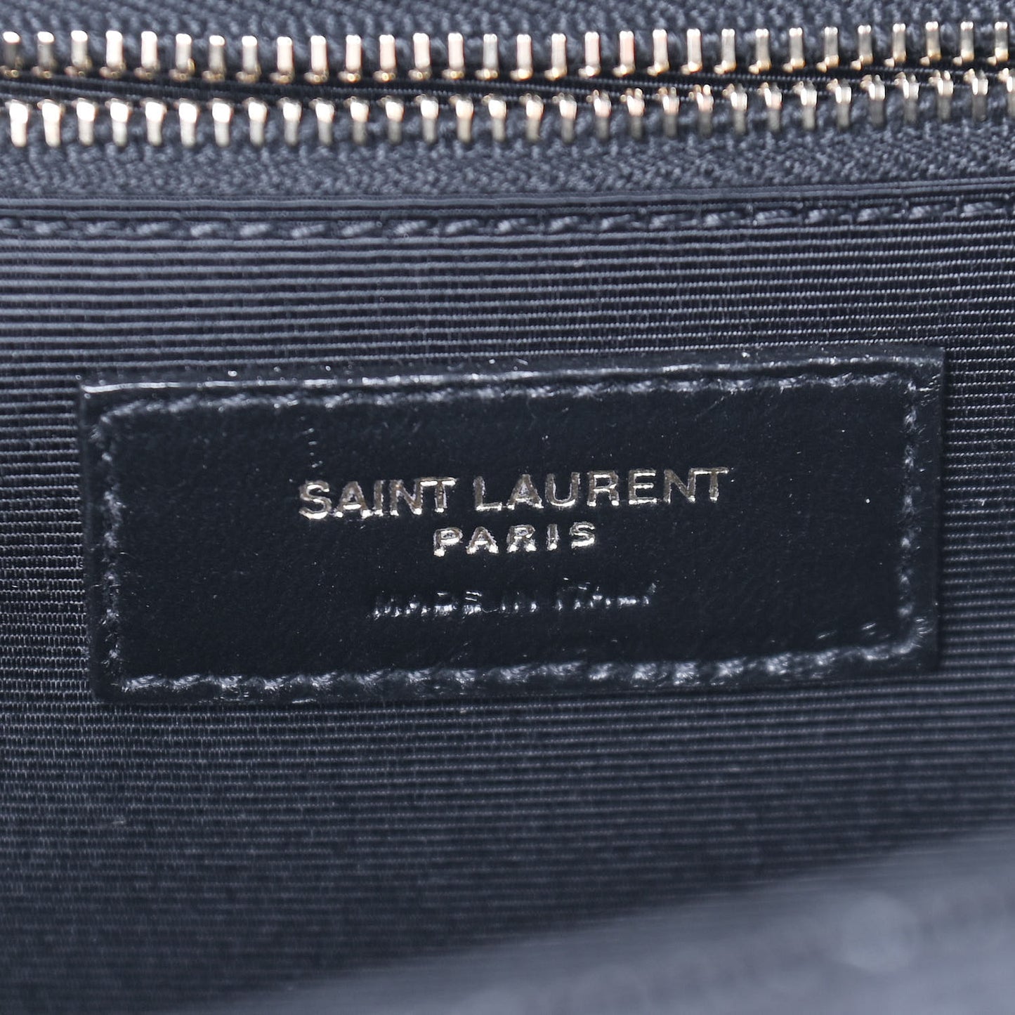Grain De Poudre Textured Mixed Matelasse Large Triquilt Monogram Satchel Black