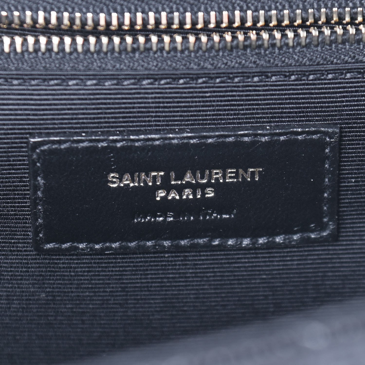 Saint Laurent Grain De Poudre Textured Mixed Matelasse Large Triquilt Monogram Satchel Black 6 of 8