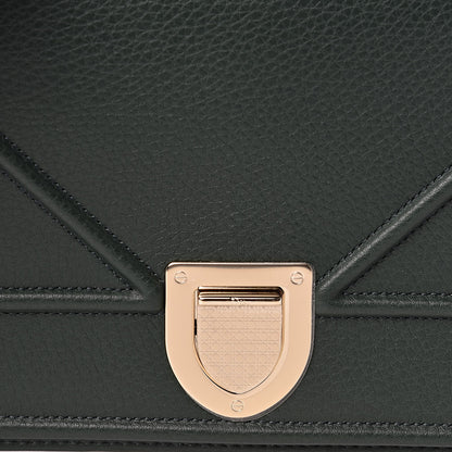 Christian Dior Grained Calfskin Medium Diorama Flap Bag Green 12 of 13