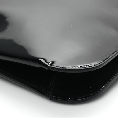 Saint Laurent Patent Calfskin Sadie Shoulder Bag Black 10 of 10