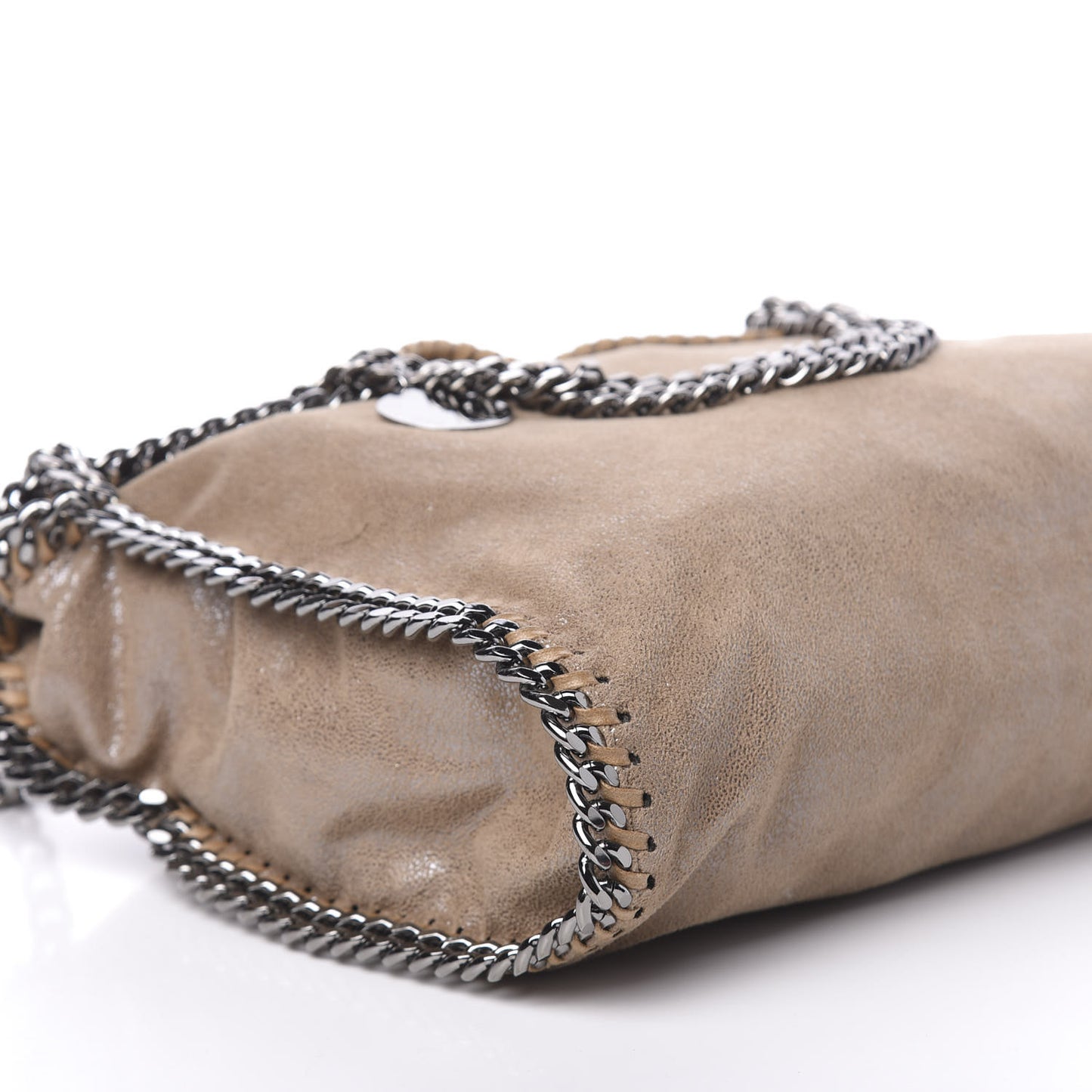 Shaggy Deer Falabella Fold Over Tote Taupe