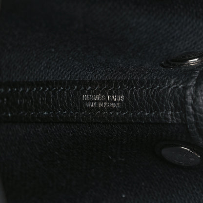 Hermes Twill H Negonda Garden Party 30 TPM Tote Ecru Black 7 of 10