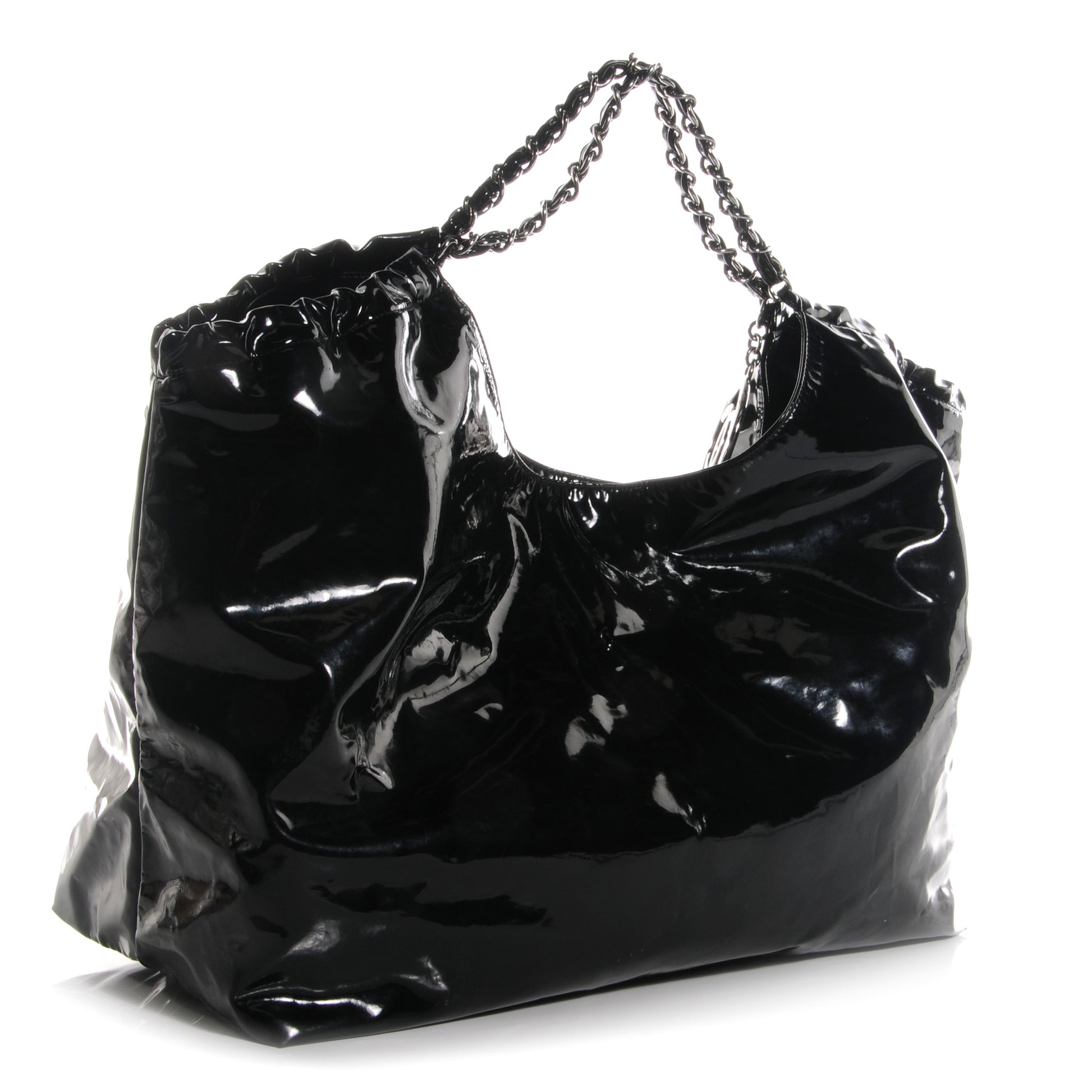 Chanel Vinyl XL Coco Cabas Black 3 of 7