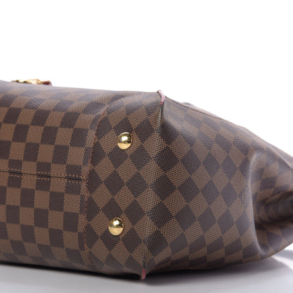 Louis Vuitton Damier Ebene Caissa Hobo Cherry 7 of 9