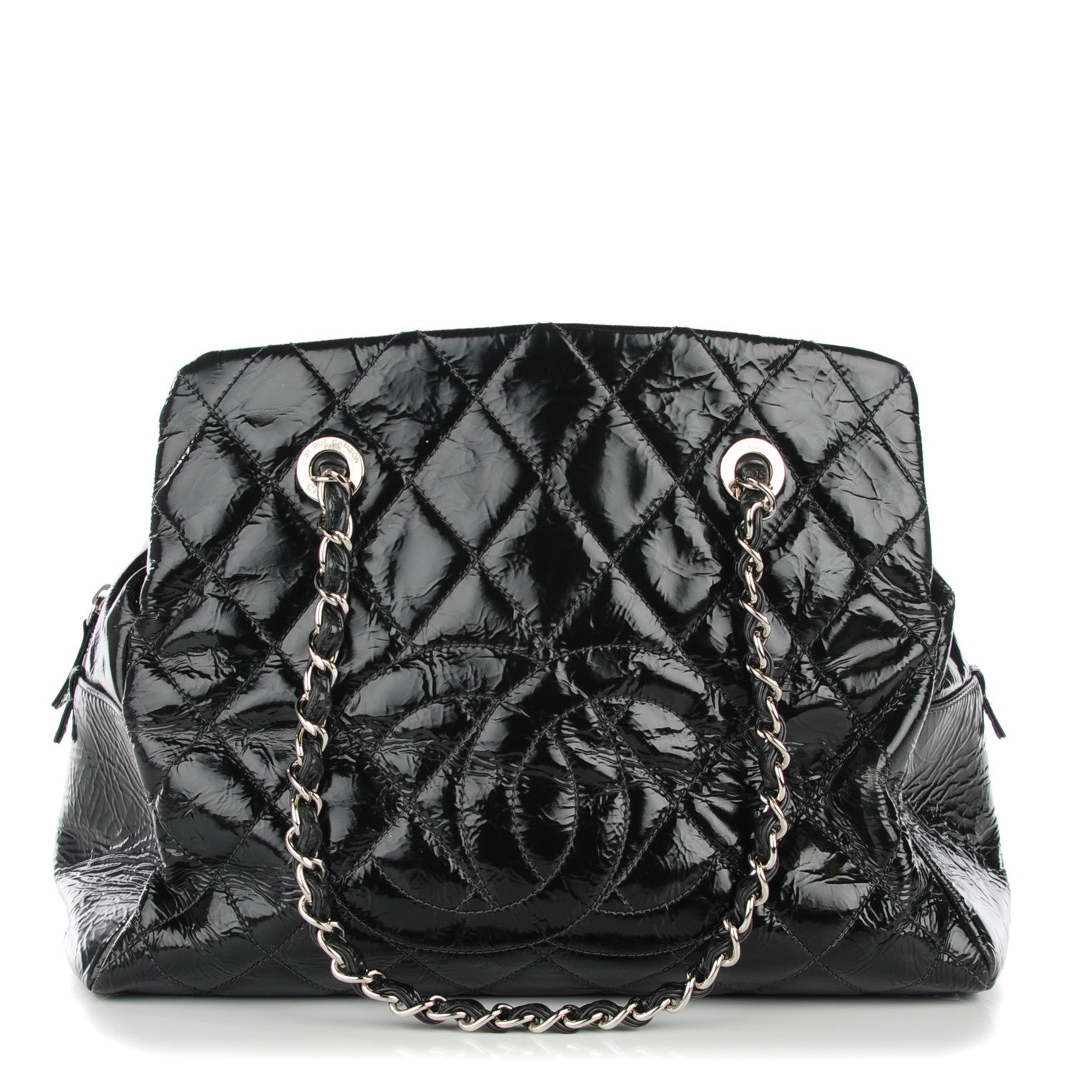Chanel Patent Petit Timeless Shopping Tote PTT Black 1 of 8