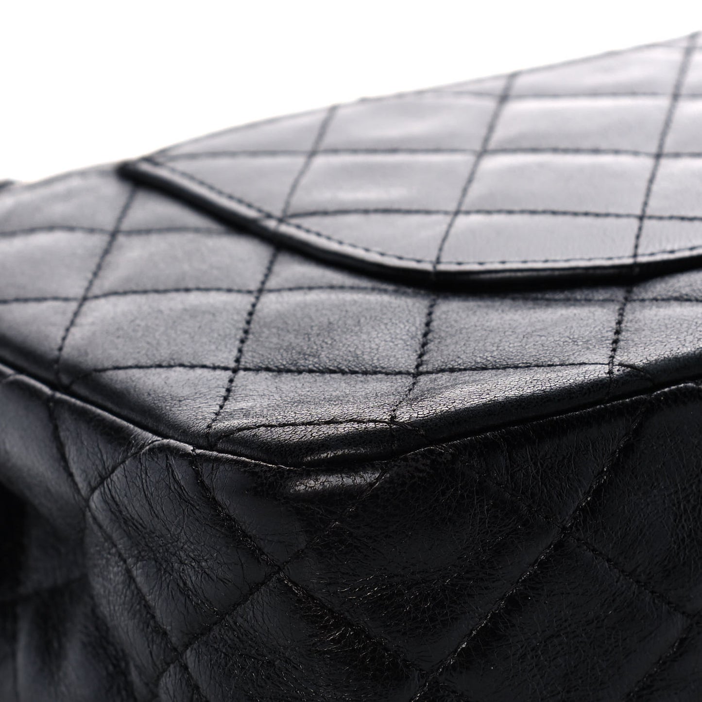 Lambskin Quilted Medium Hybrid Reissue Flap Black