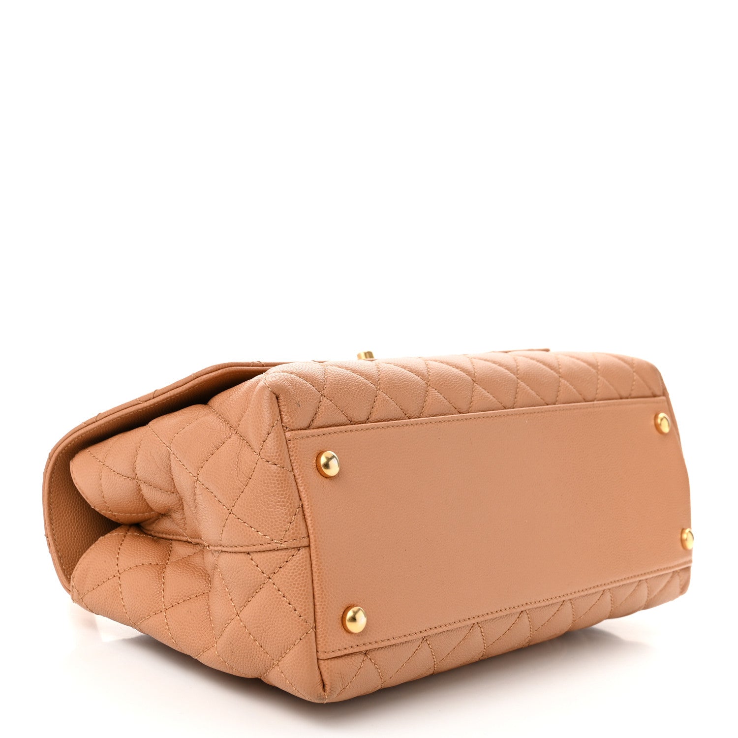 Chanel Caviar Quilted Small Coco Chain Handle Flap Brown 4 of 11