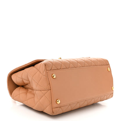 Chanel Caviar Quilted Small Coco Chain Handle Flap Brown 4 of 11