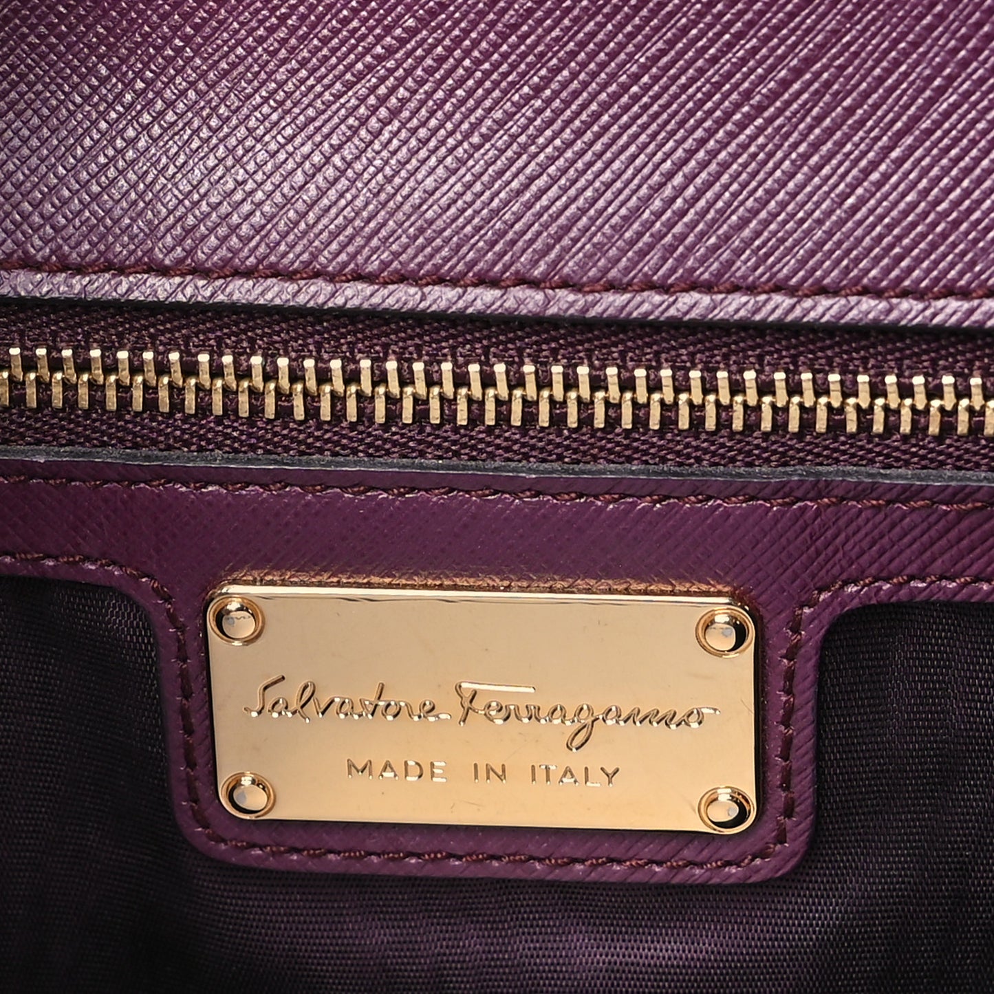 Calfskin Vara Bow Chain Flap Crossbody Burgundy