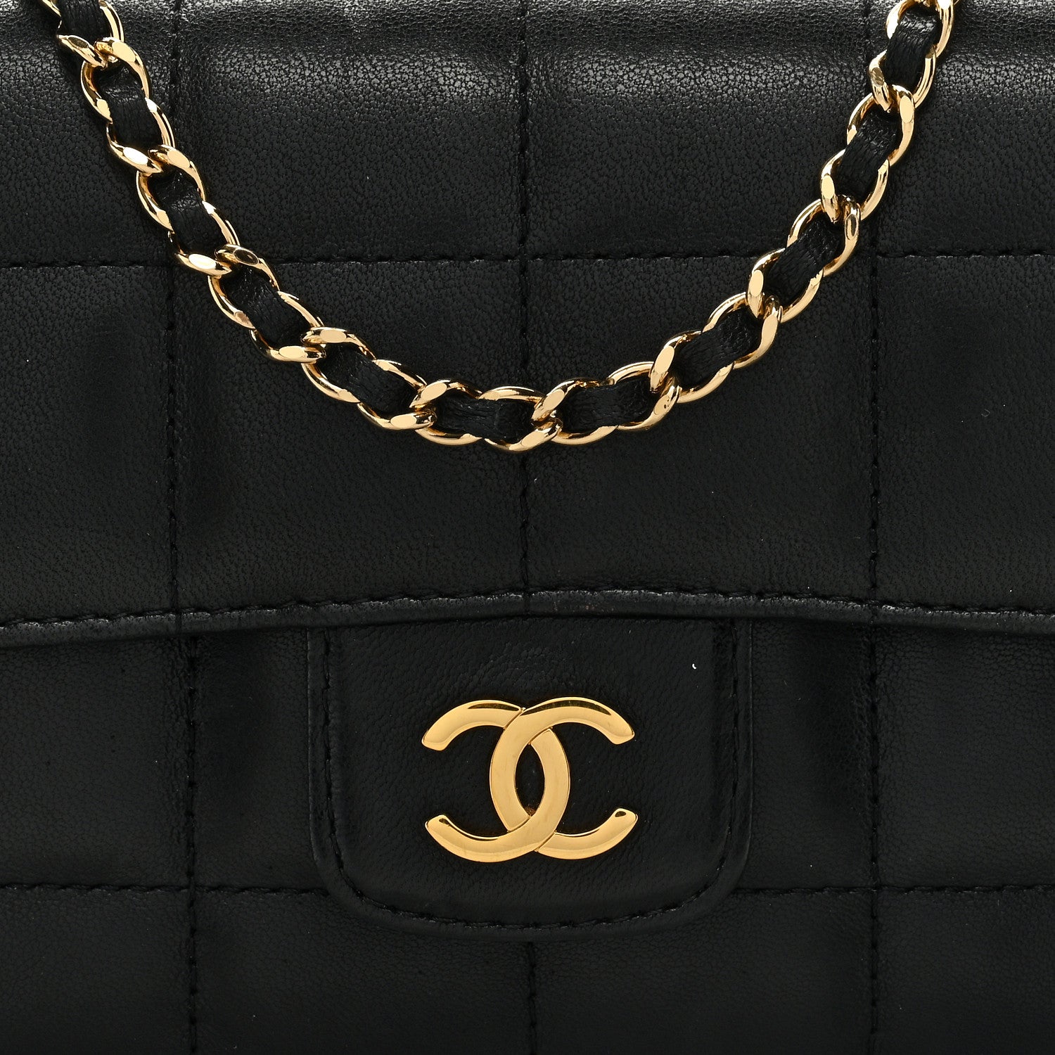 Chanel Lambskin Quilted Mini Chocolate Bar Flap Black 8 of 10