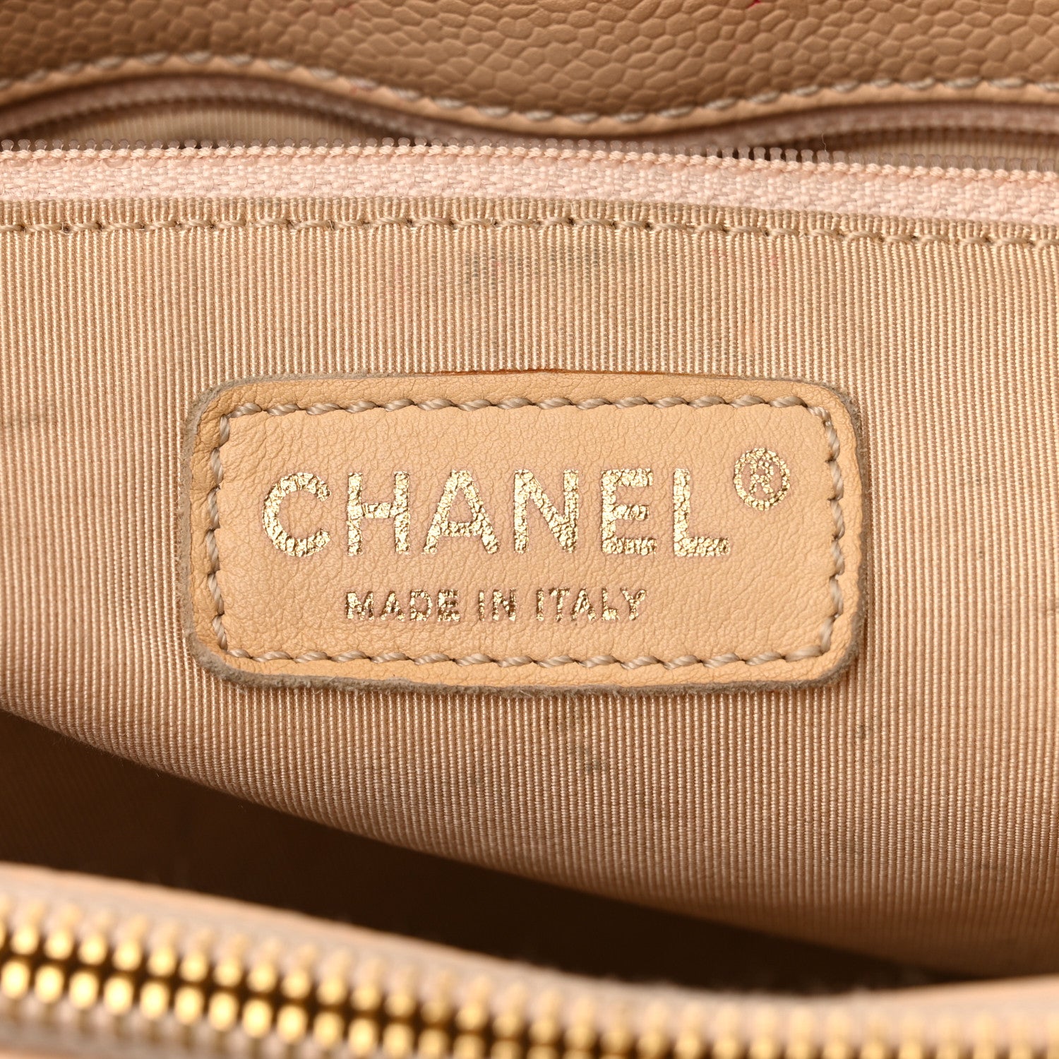 Chanel Caviar Quilted Grand Shopping Tote GST Beige 8 of 20