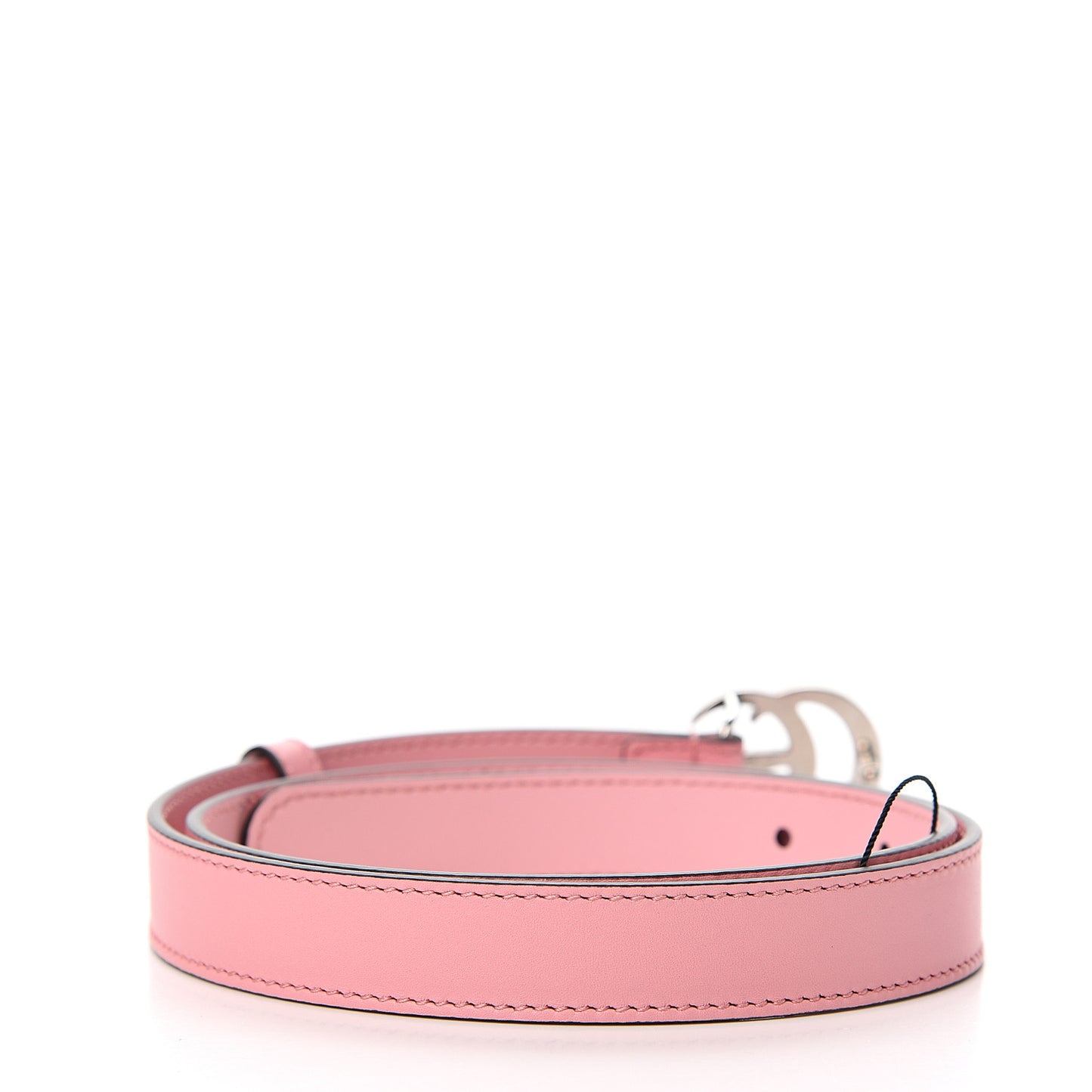 Moon Calfskin Palladium Double G 20mm Belt 75 30 Wild Rose