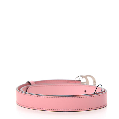 Gucci Moon Calfskin Palladium Double G 20mm Belt 75 30 Wild Rose 2 of 6