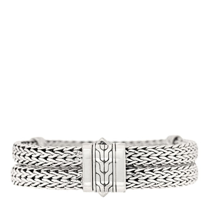 John Hardy Sterling Silver Double Row Chain Bracelet 2 of 3