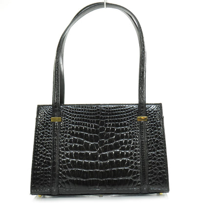 Gucci Crocodile Frame Bag Black 1 of 9