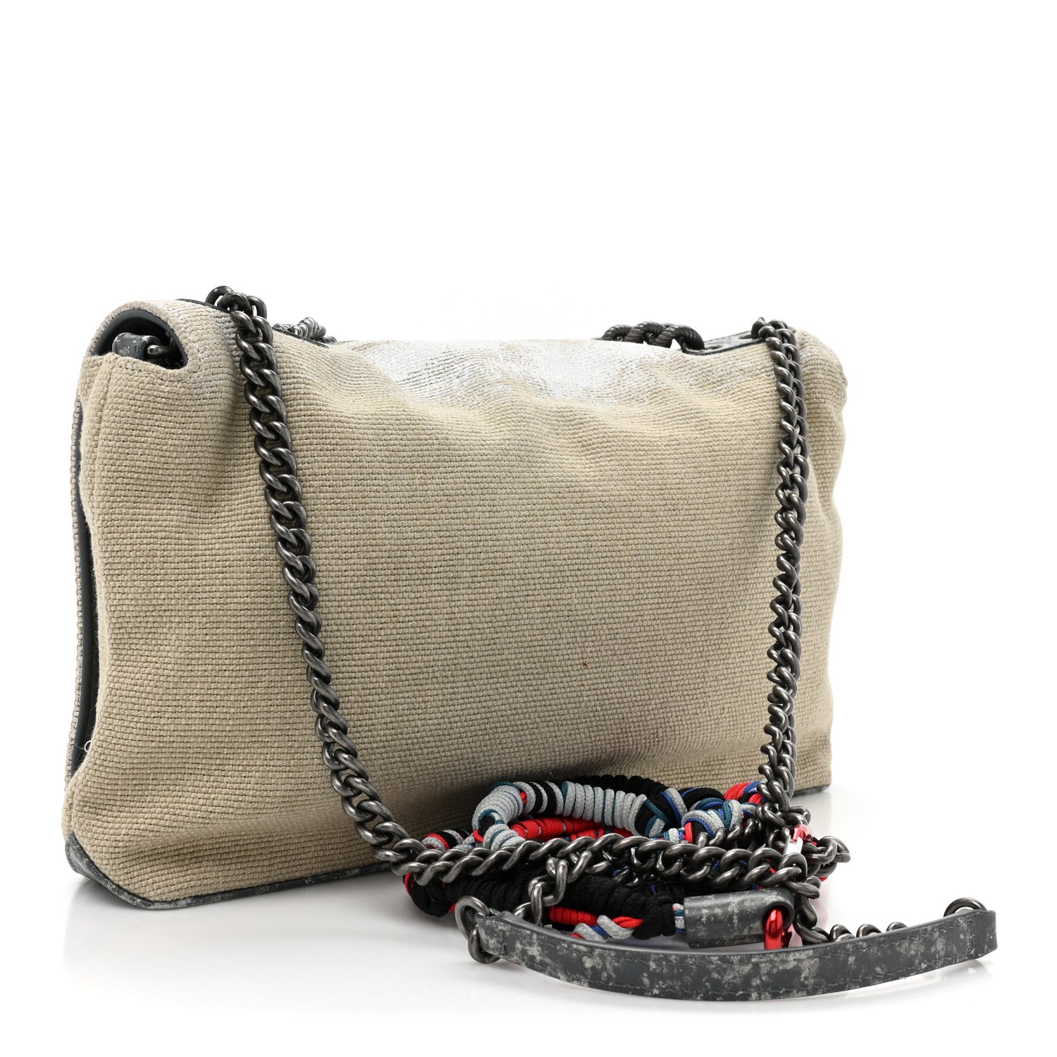 Chanel Canvas Tromp L’Oeil Graffiti Oh My Boy Flap Beige 3 of 11