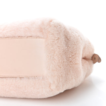 Fendi Shearling Shiny Nappa Mini Peekaboo Iconic Satchel Light Rose 11 of 15