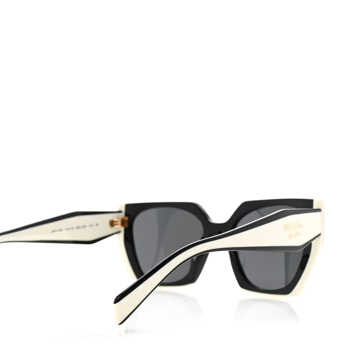 Acetate Sunglasses SPR 15W Black White