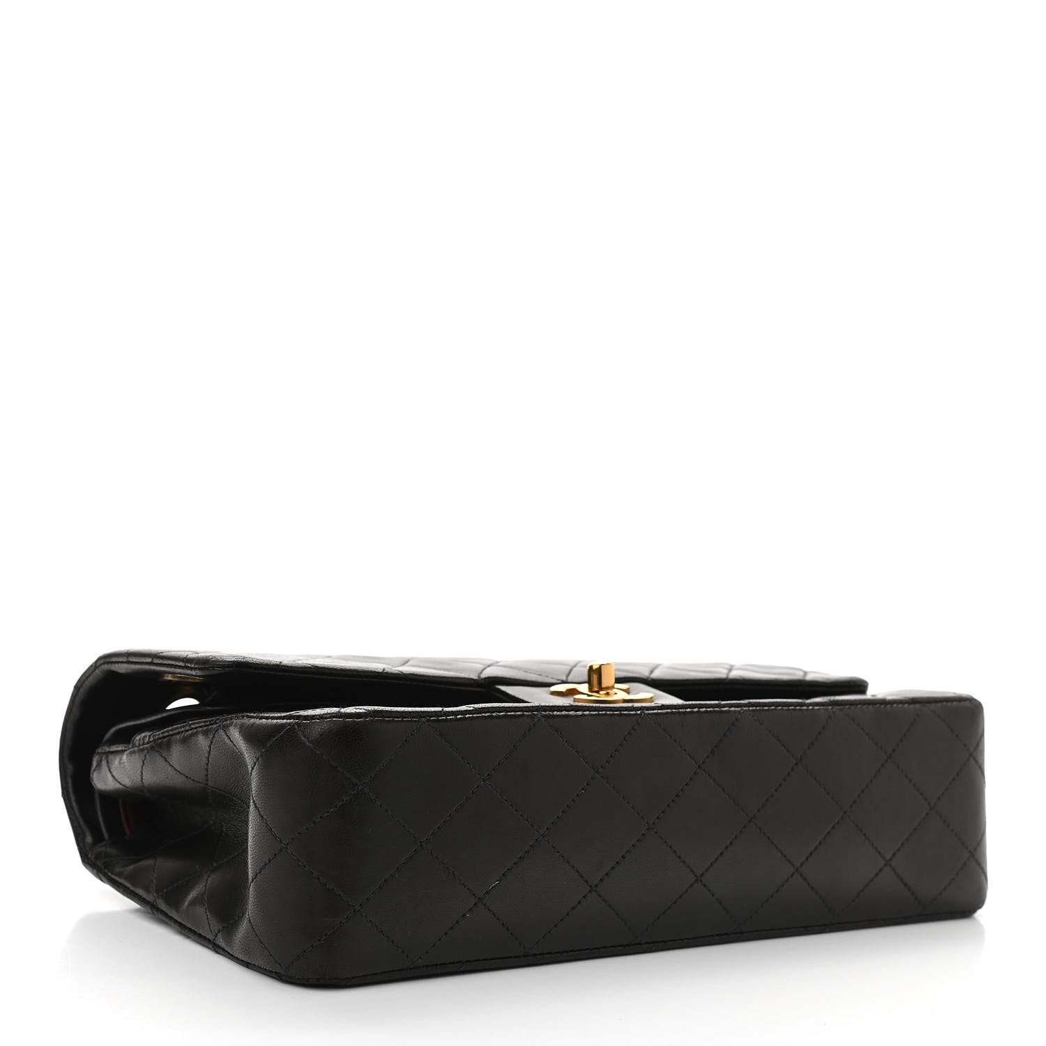 Chanel Lambskin Quilted Medium Double Flap Black 4 of 12
