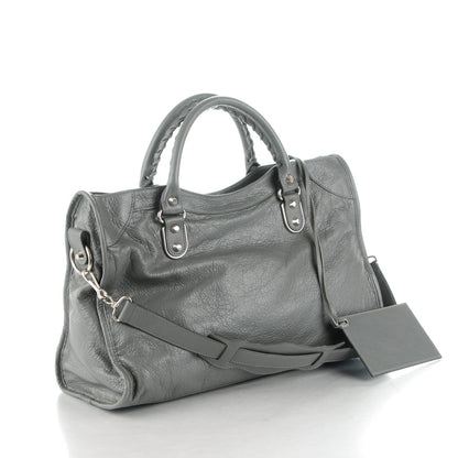 Balenciaga Agneau Silver Metallic Edge Hardware City Gris Cendre 3 of 8