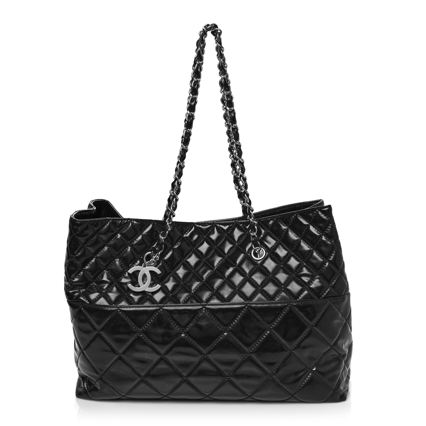 Vinyl Quilted Large In The Business Tote Black