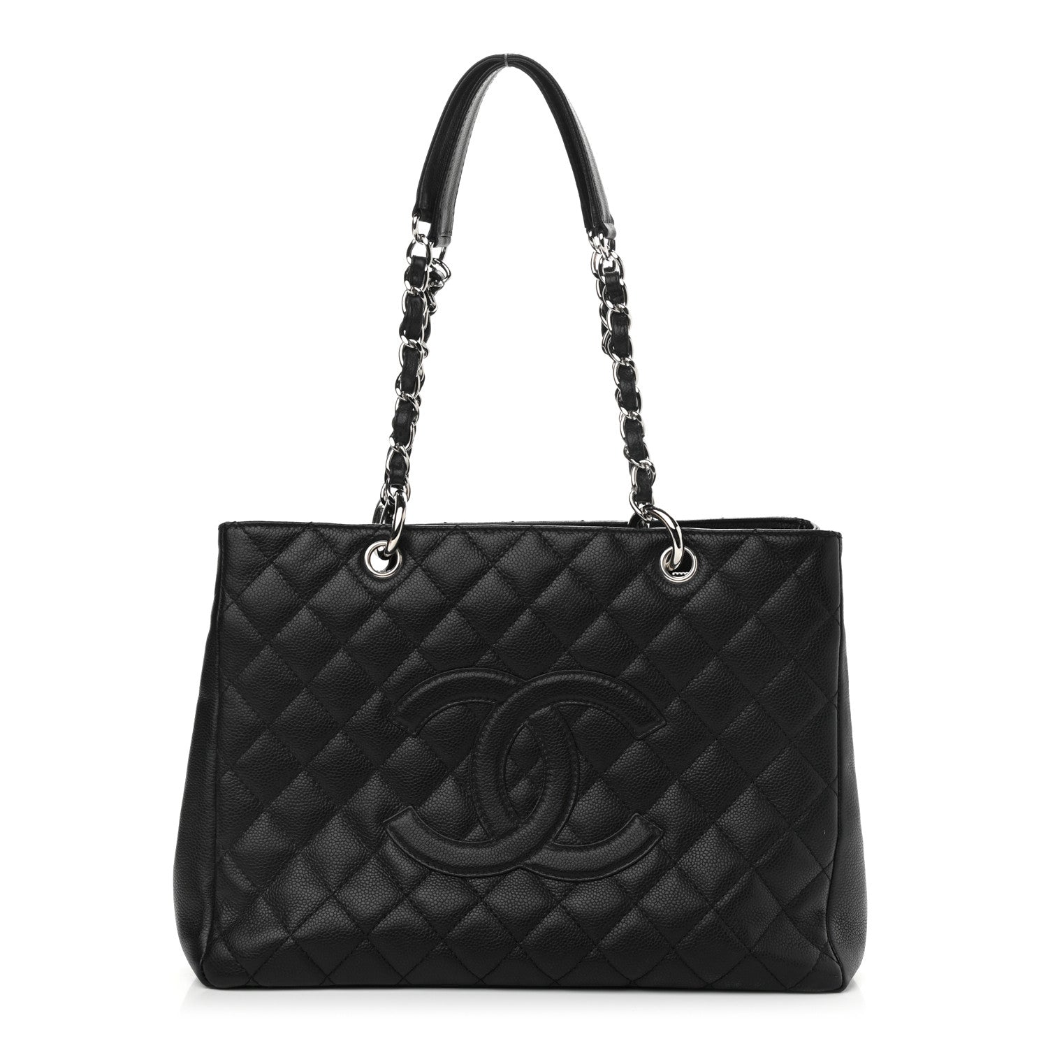 Chanel Caviar Quilted Grand Shopping Tote GST Black 1 of 11