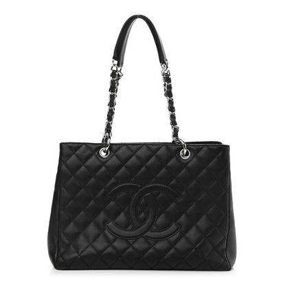 Chanel Caviar Quilted Grand Shopping Tote GST Black 1 of 11