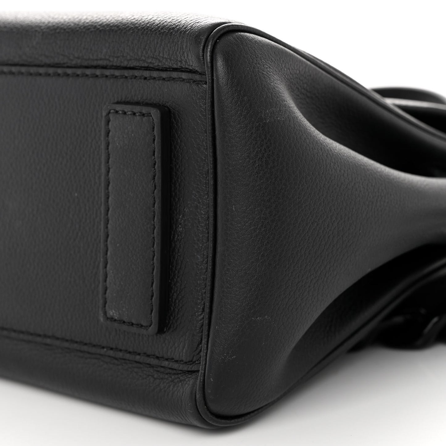 Grained Calfskin La Medusa Top Handle Bag Black Lilac