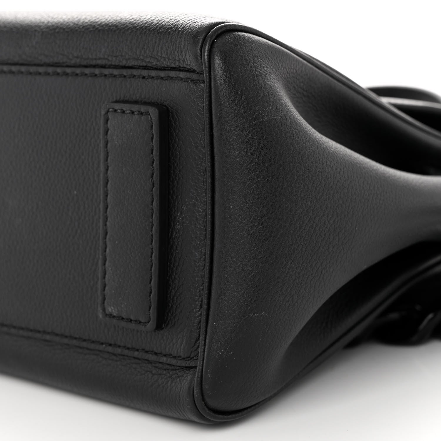 Versace Grained Calfskin La Medusa Top Handle Bag Black Lilac 9 of 10
