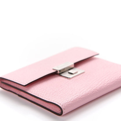 Hermes Chevre Mysore Mini Clic Card Holder Rose Sakura 5 of 7