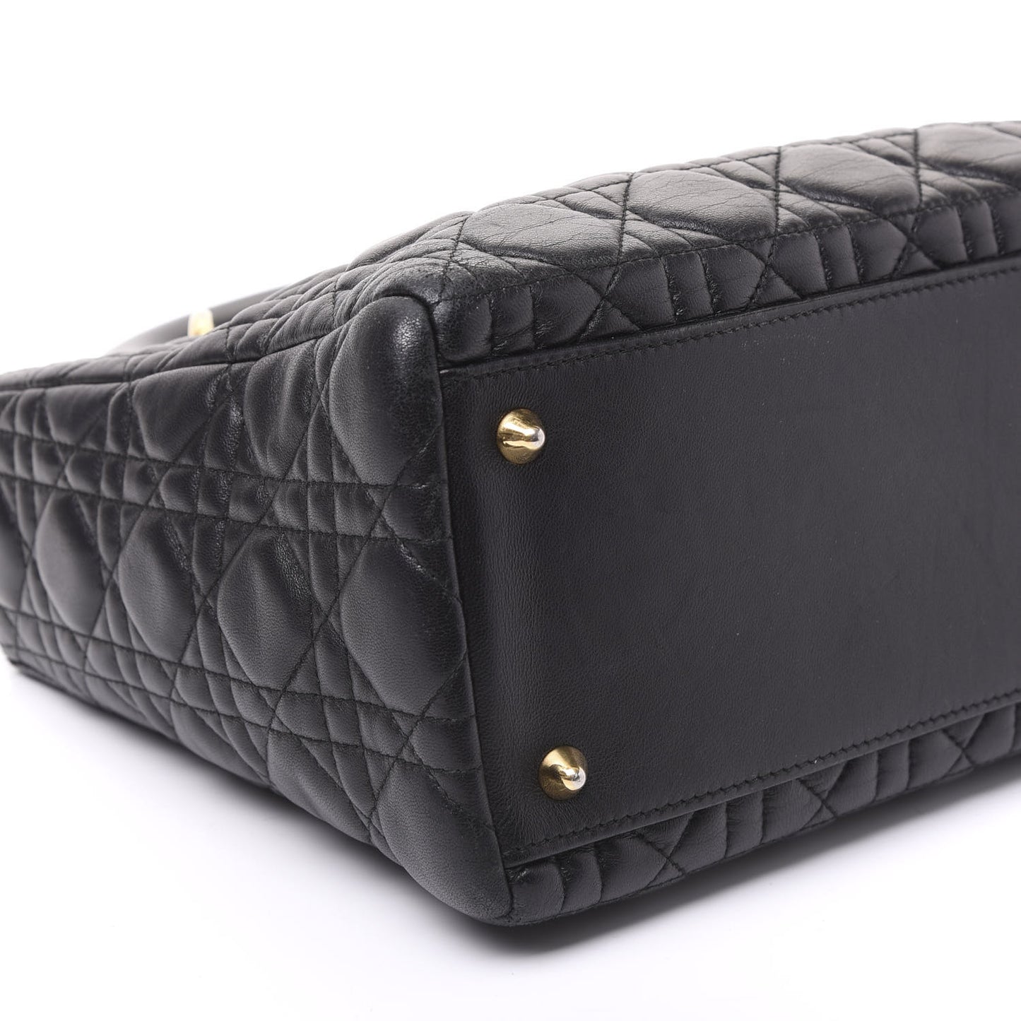 Lambskin Cannage Medium Lady Dior Black