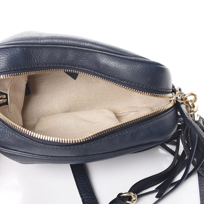 Gucci Pebbled Calfskin Small Soho Disco Bag Blue 5 of 9