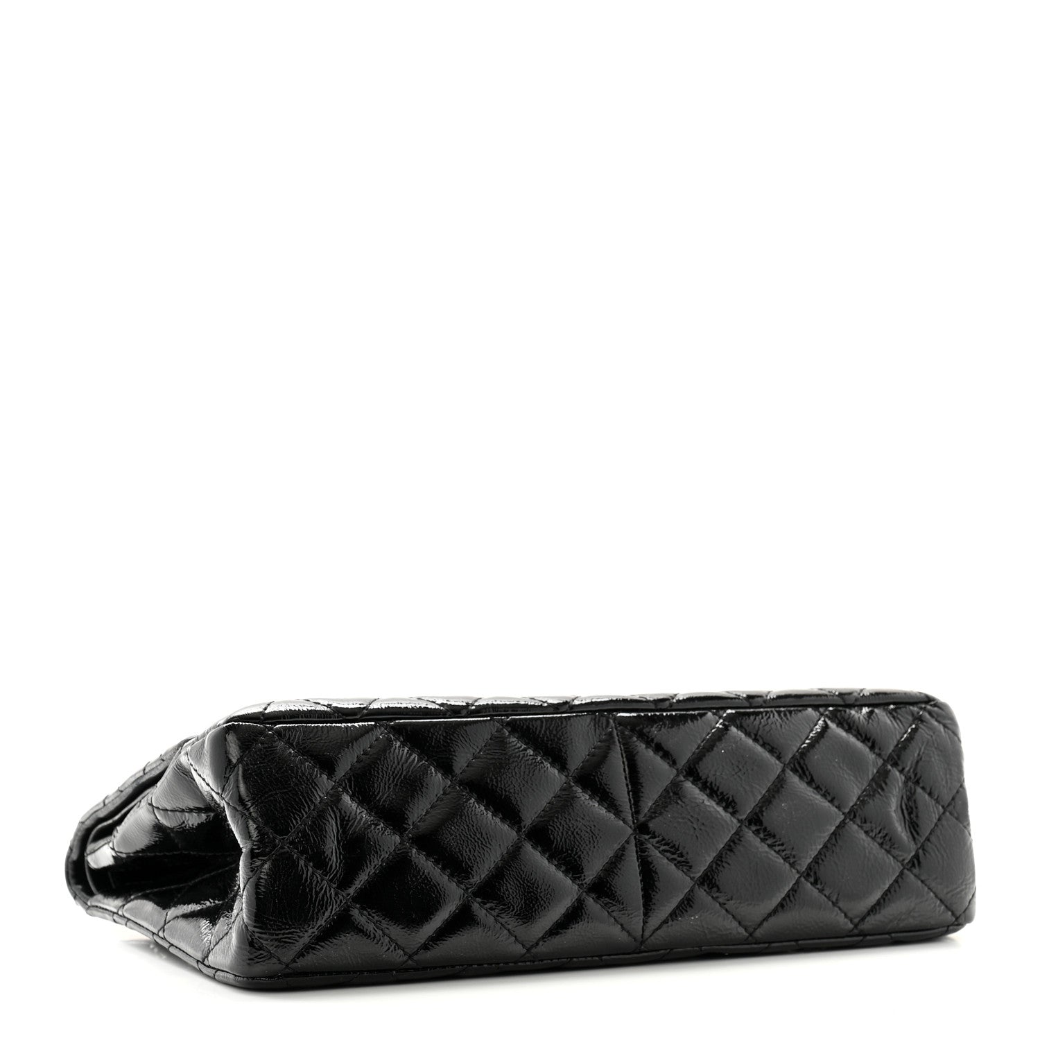 Chanel Distressed Patent Quilted 2.55 Reissue 227 Flap Black 4 of 10