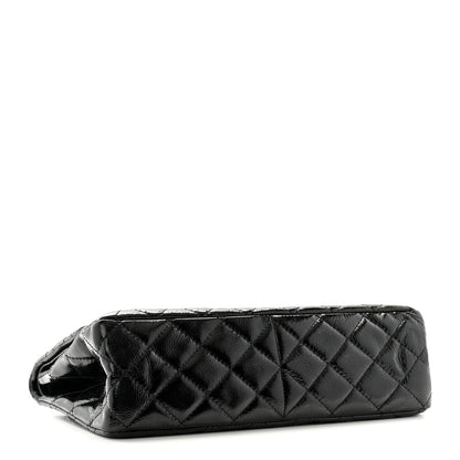 Chanel Distressed Patent Quilted 2.55 Reissue 227 Flap Black 4 of 10