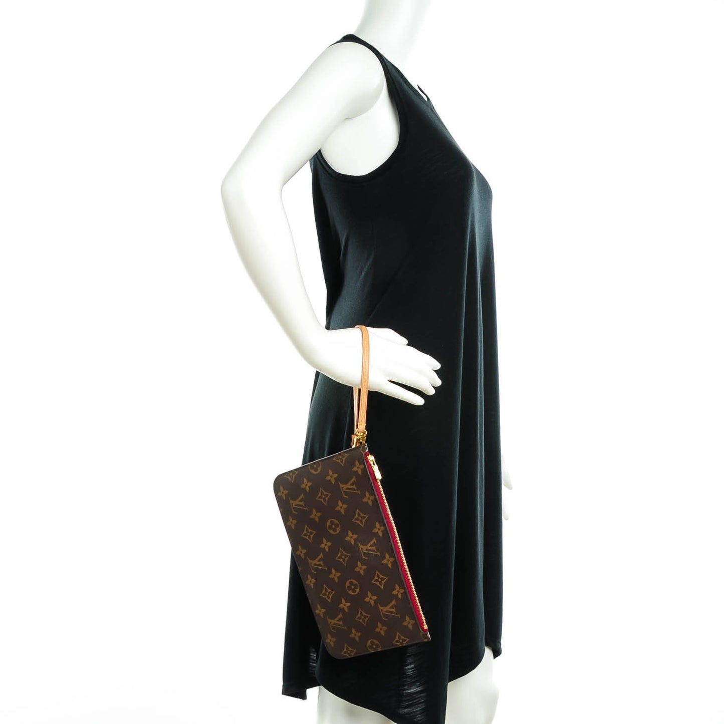 Monogram Neverfull MM GM Pochette Fuchsia