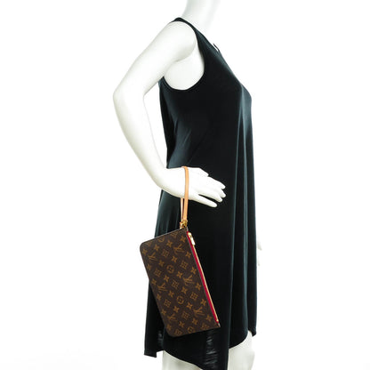 Louis Vuitton Monogram Neverfull MM GM Pochette Fuchsia 2 of 8