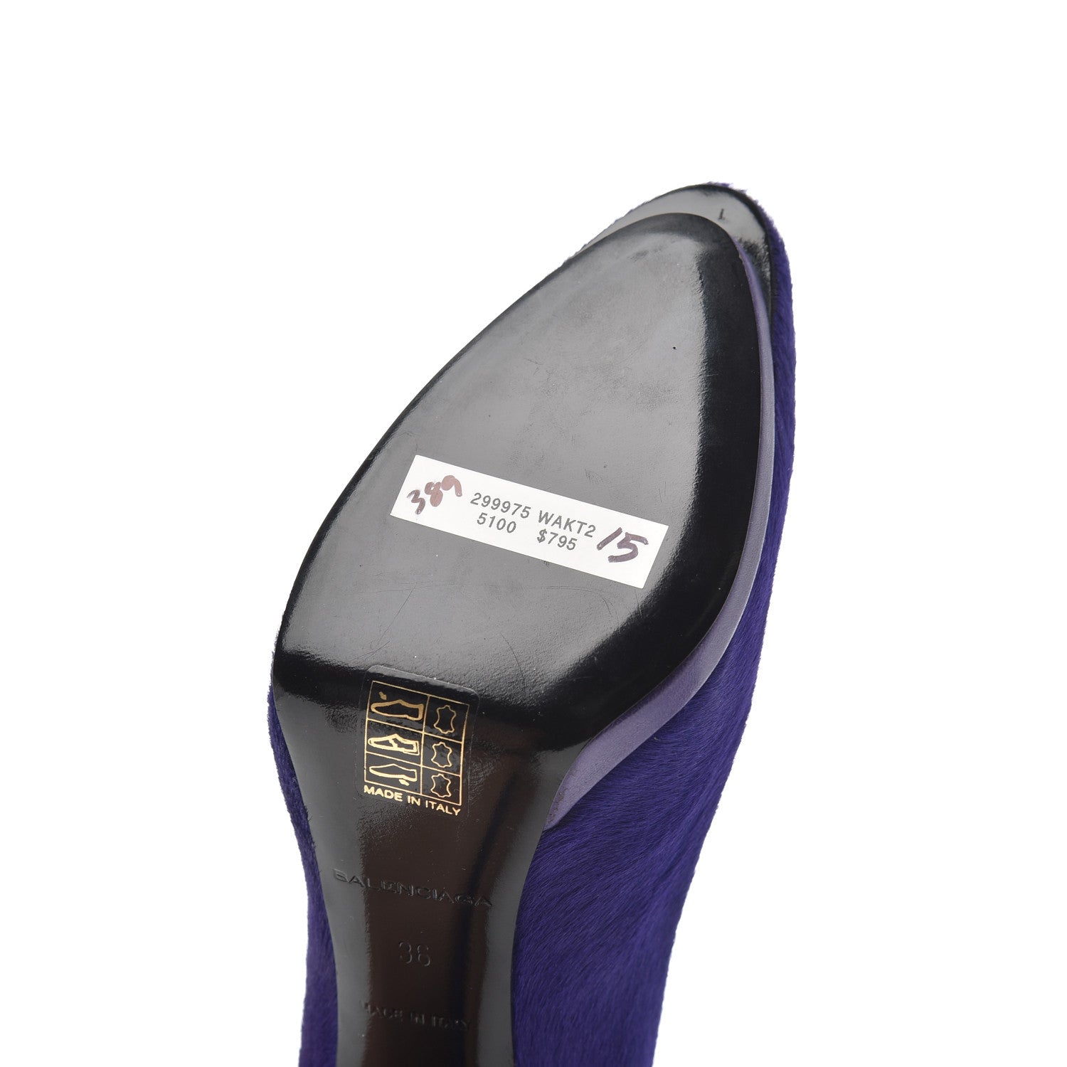 Balenciaga Pony Hair Pumps 36 Violet 14 of 18