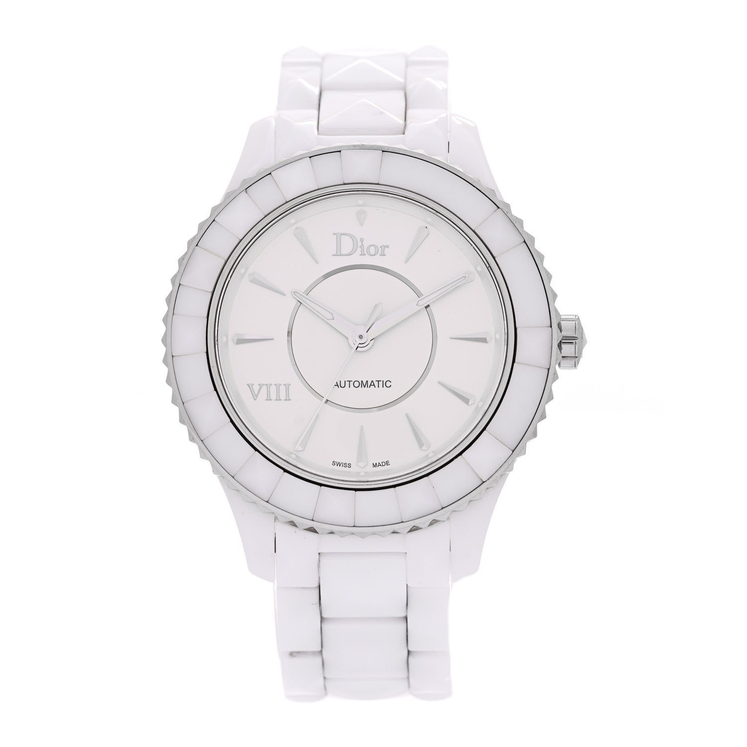 Christian Dior Stainless Steel Ceramic 38mm Dior VIII Automatic Watch White 1 of 5
