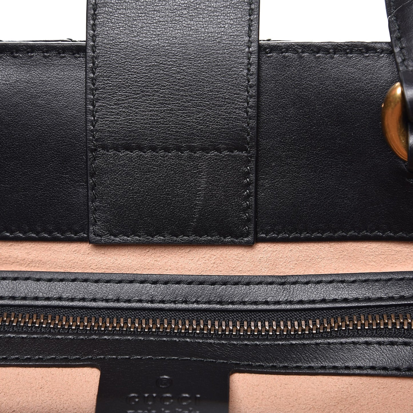 Calfskin Matelasse Medium GG Marmont Tote Black