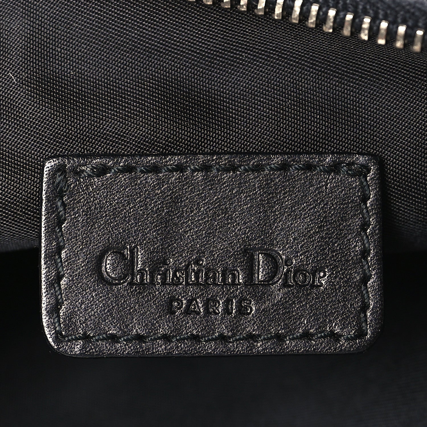Christian Dior Monogram Mini Saddle Pochette Black 6 of 9