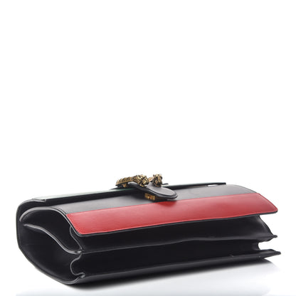 Gucci Calfskin Bamboo Web Large Dionysus Top Handle Bag Black Bright Evergreen Hibiscus Red 5 of 19