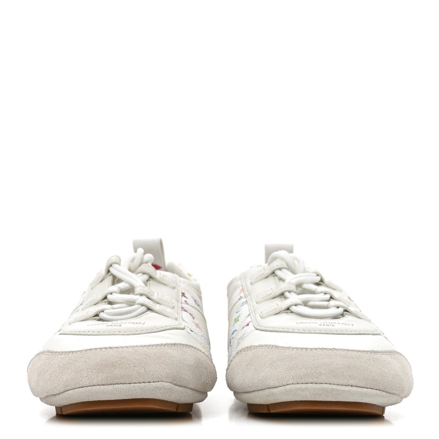 LV X TM Calfskin Monogram Multicolor Womens LV Sneakerina 40 White