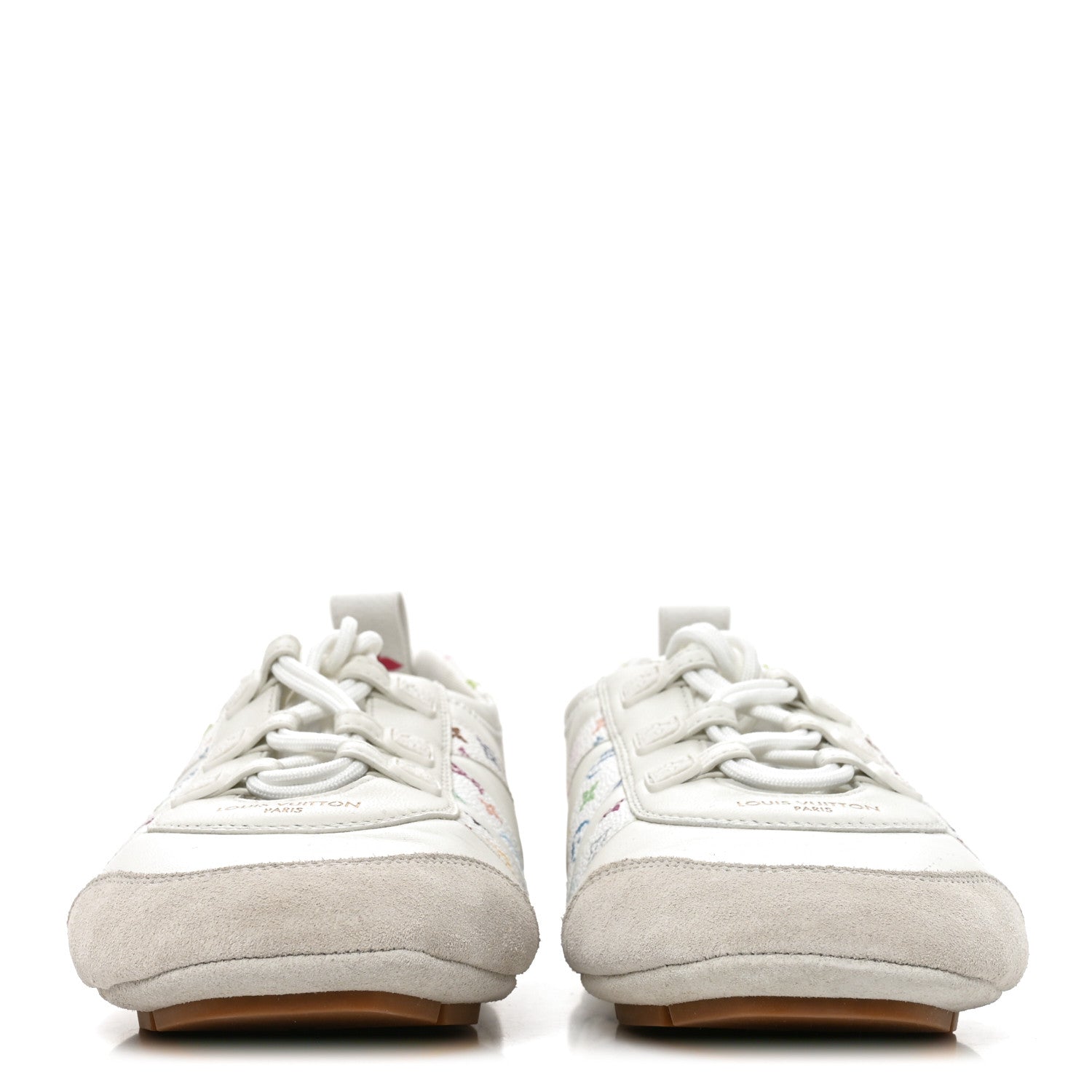 Louis Vuitton LV X TM Calfskin Monogram Multicolor Womens LV Sneakerina 40 White 2 of 8