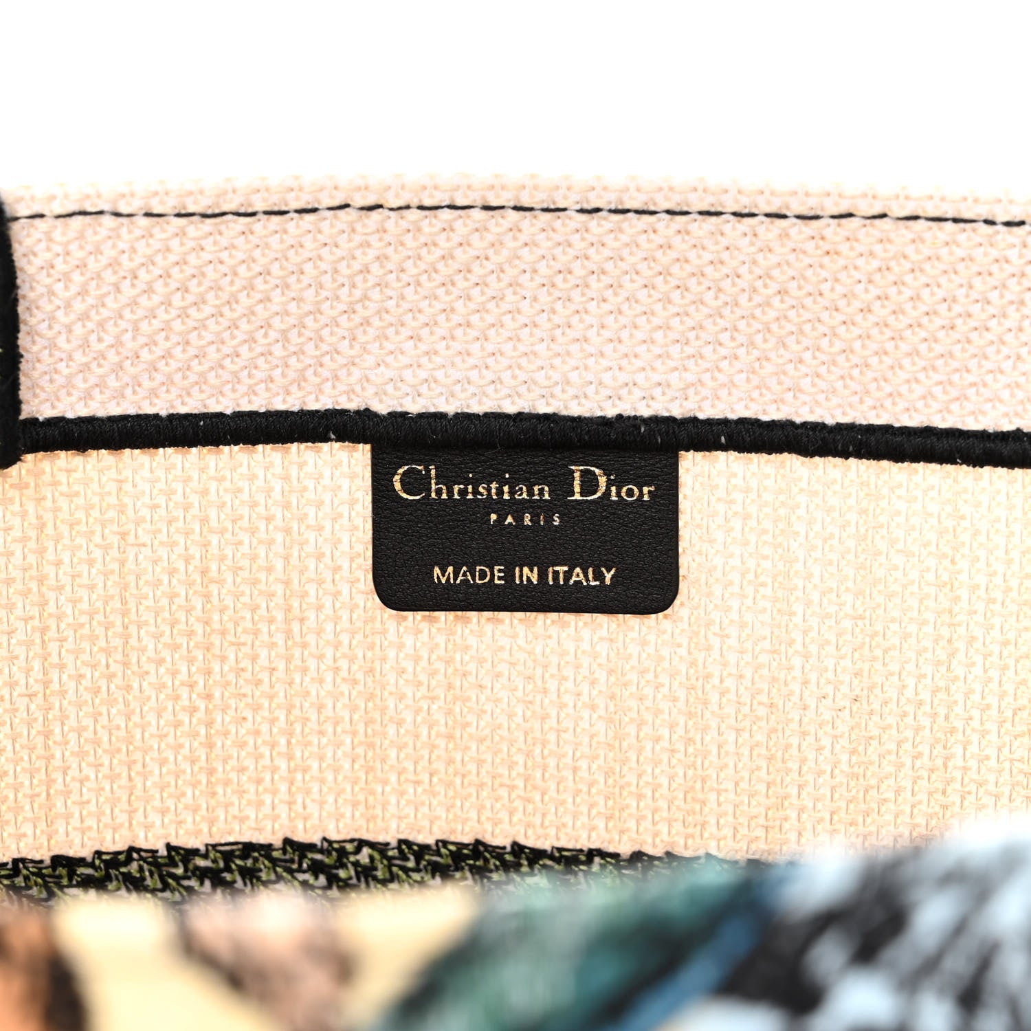 Christian Dior Canvas Embroidered Medium Coeur En Fleurs Book Tote Multicolor 5 of 12