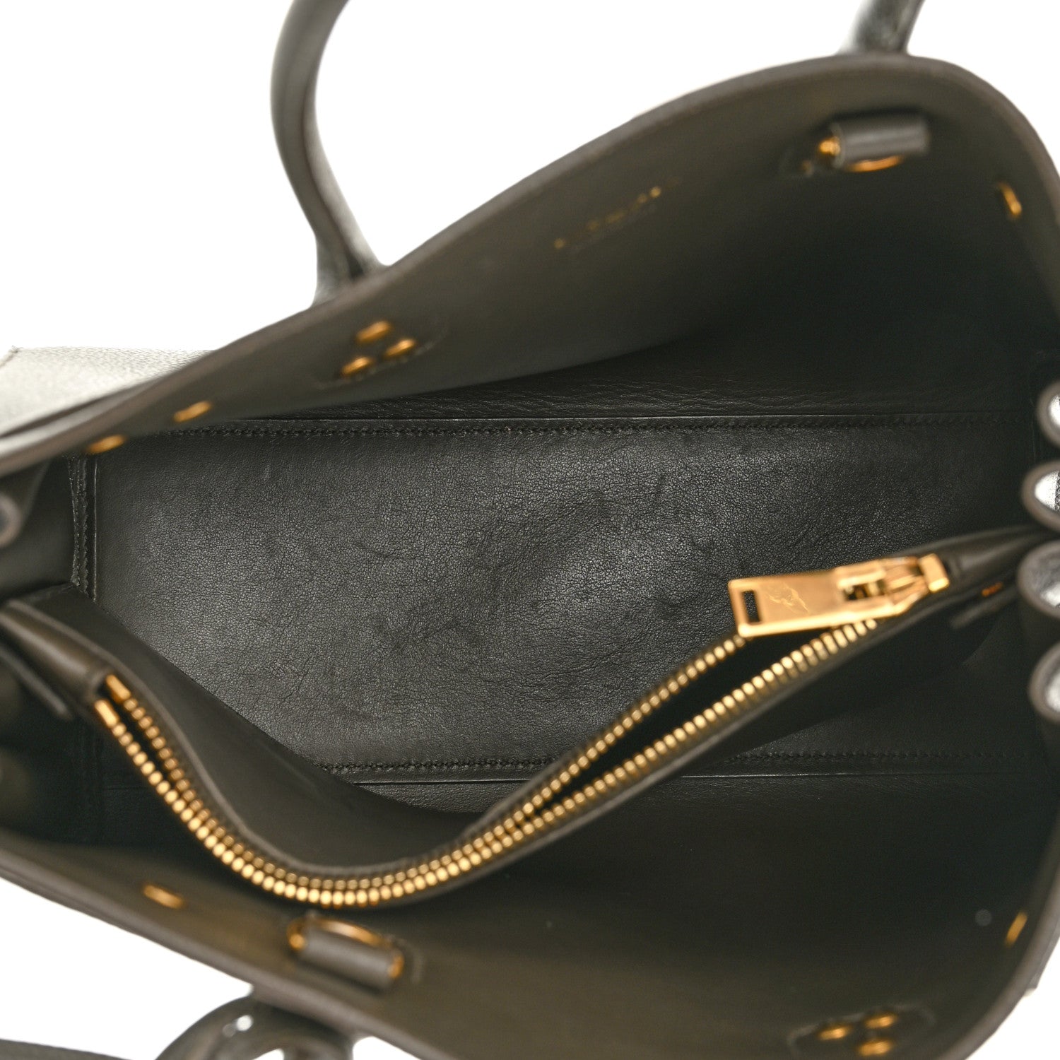 Saint Laurent Grained Calfskin Baby Sac De Jour Bronze 5 of 14