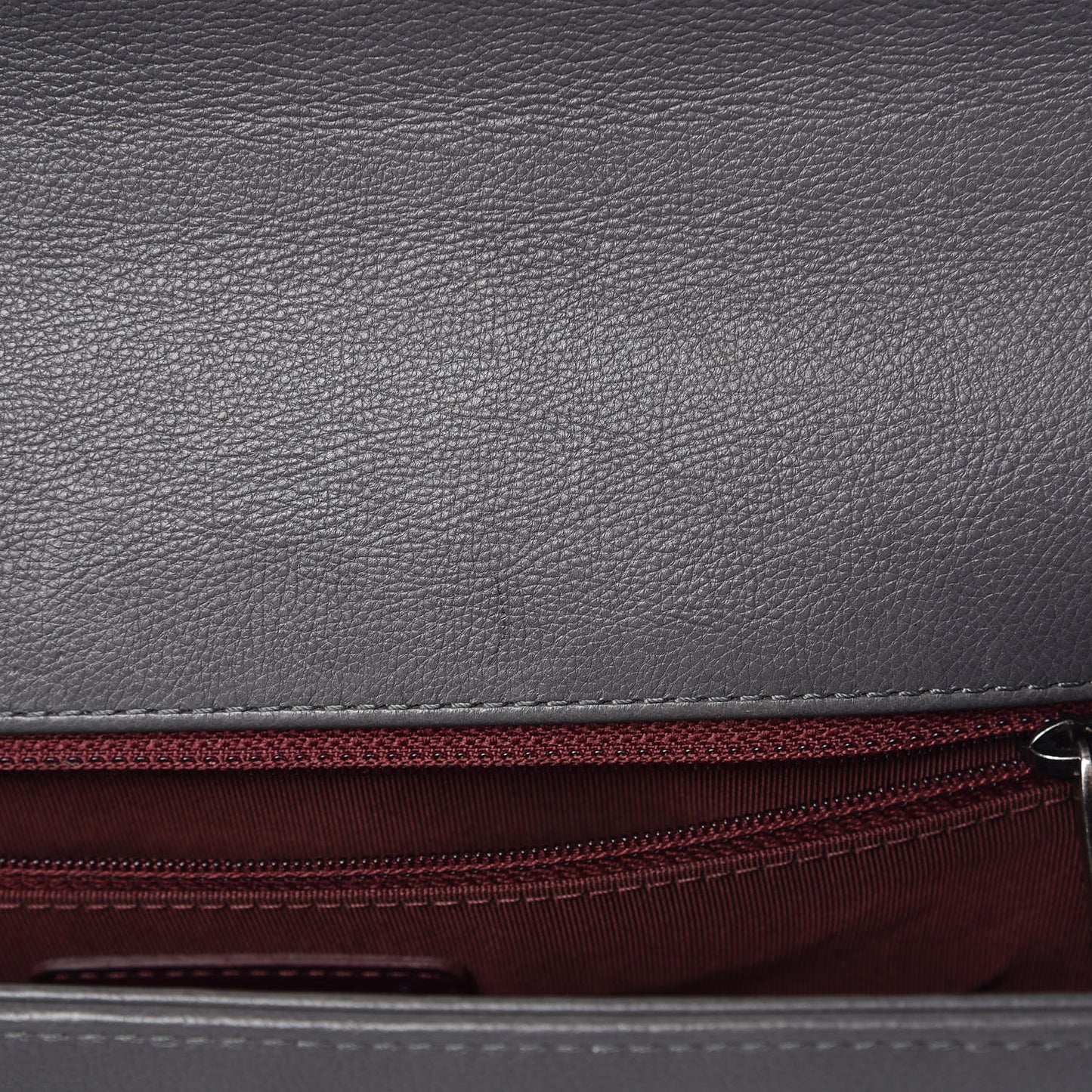 Calfskin Double Stitch New Medium Boy Flap Grey