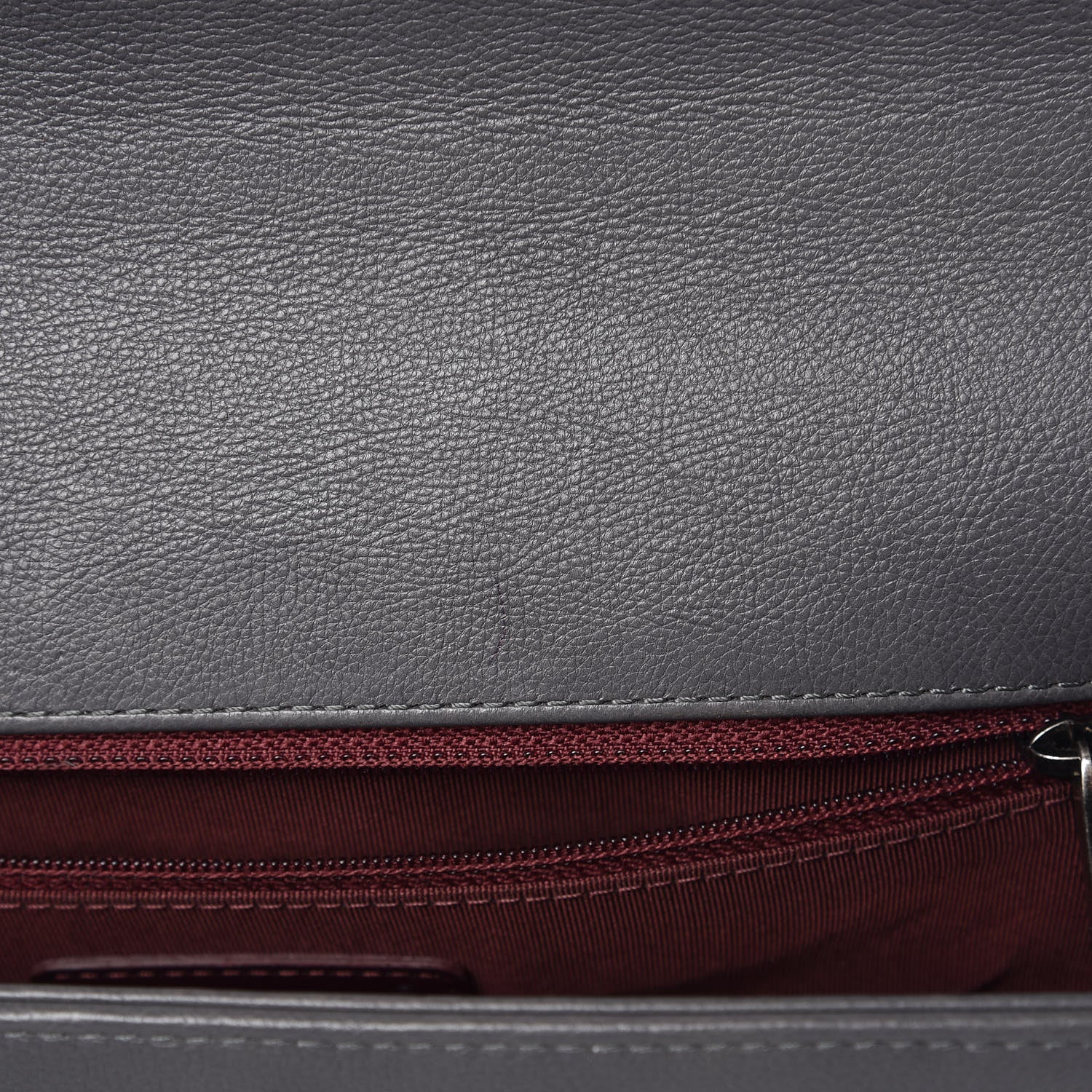 Chanel Calfskin Double Stitch New Medium Boy Flap Grey 8 of 12