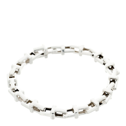 Tiffany Sterling Silver Large T Link Chain Bracelet 1 of 3