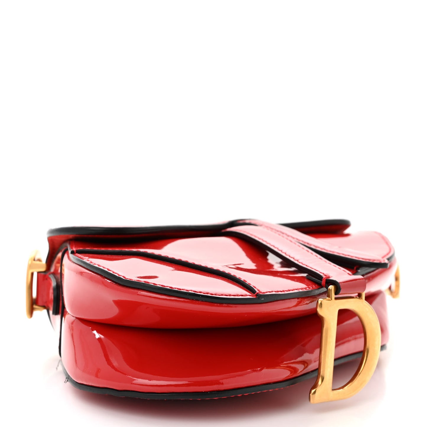 Patent Mini Saddle Bag Red