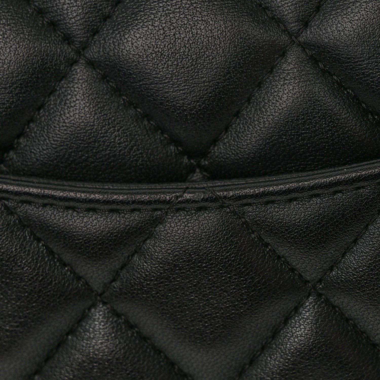 Chanel Lambskin Quilted Mini Rectangular Flap Black 14 of 16